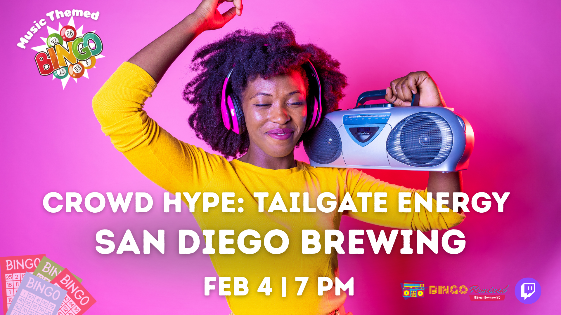 🏈 Crowd Hype: Tailgate Energy @ SD Brewing Co.