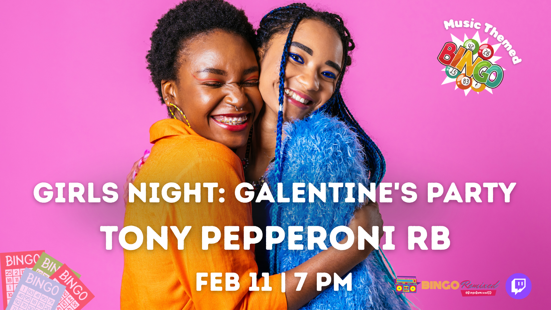 💖 Girls Night: Galentine's Party: @ Tony Pepperoni Rancho Bernardo