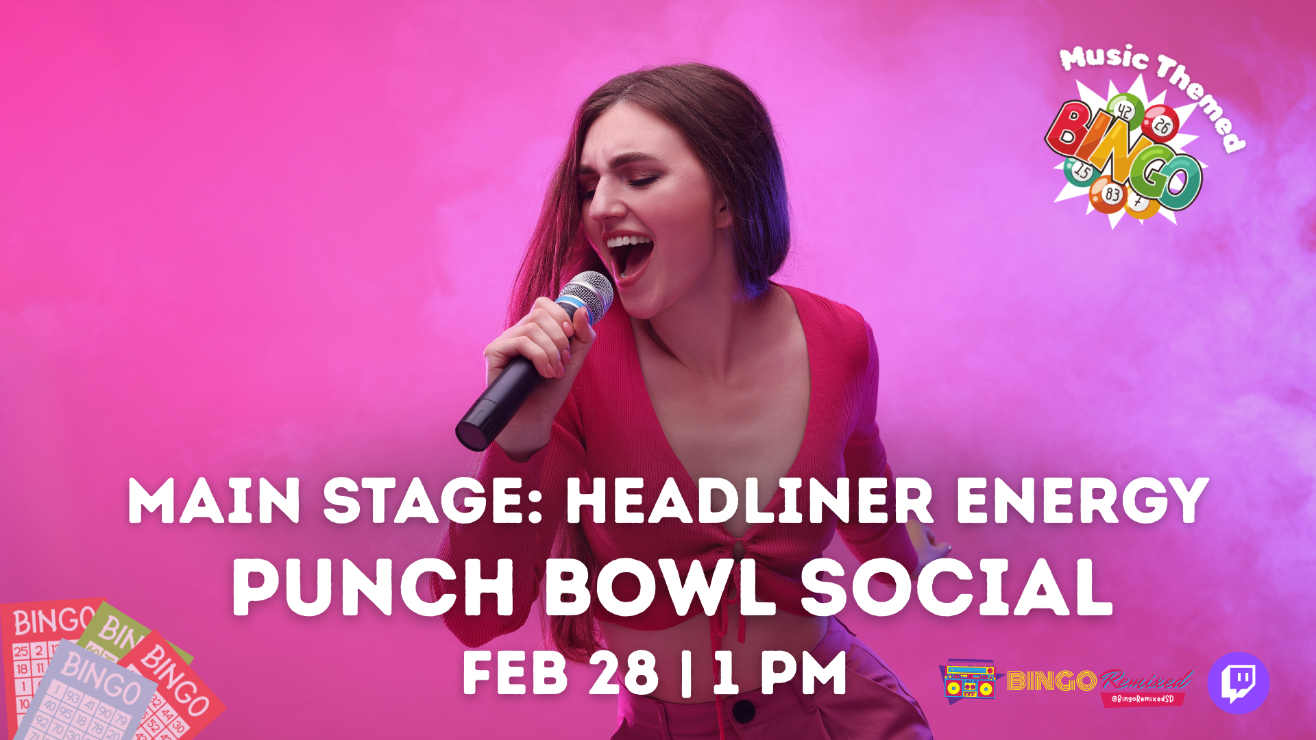 🎤 Main Stage: Headliner Energy @ Punch Bowl Social