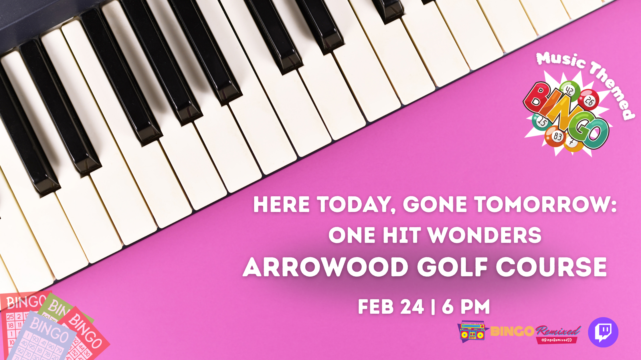 Here Today, Gone Tomorrow: One Hit Wonders @ Arrowood Golf Course