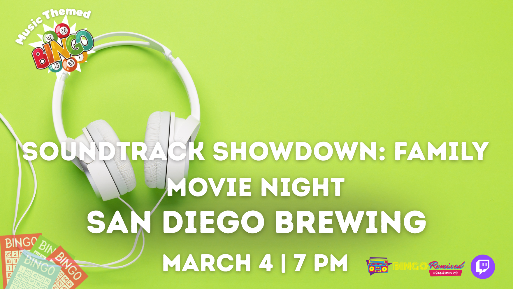 Soundtrack Showdown: Family Movie Night @ SD Brewing Co.