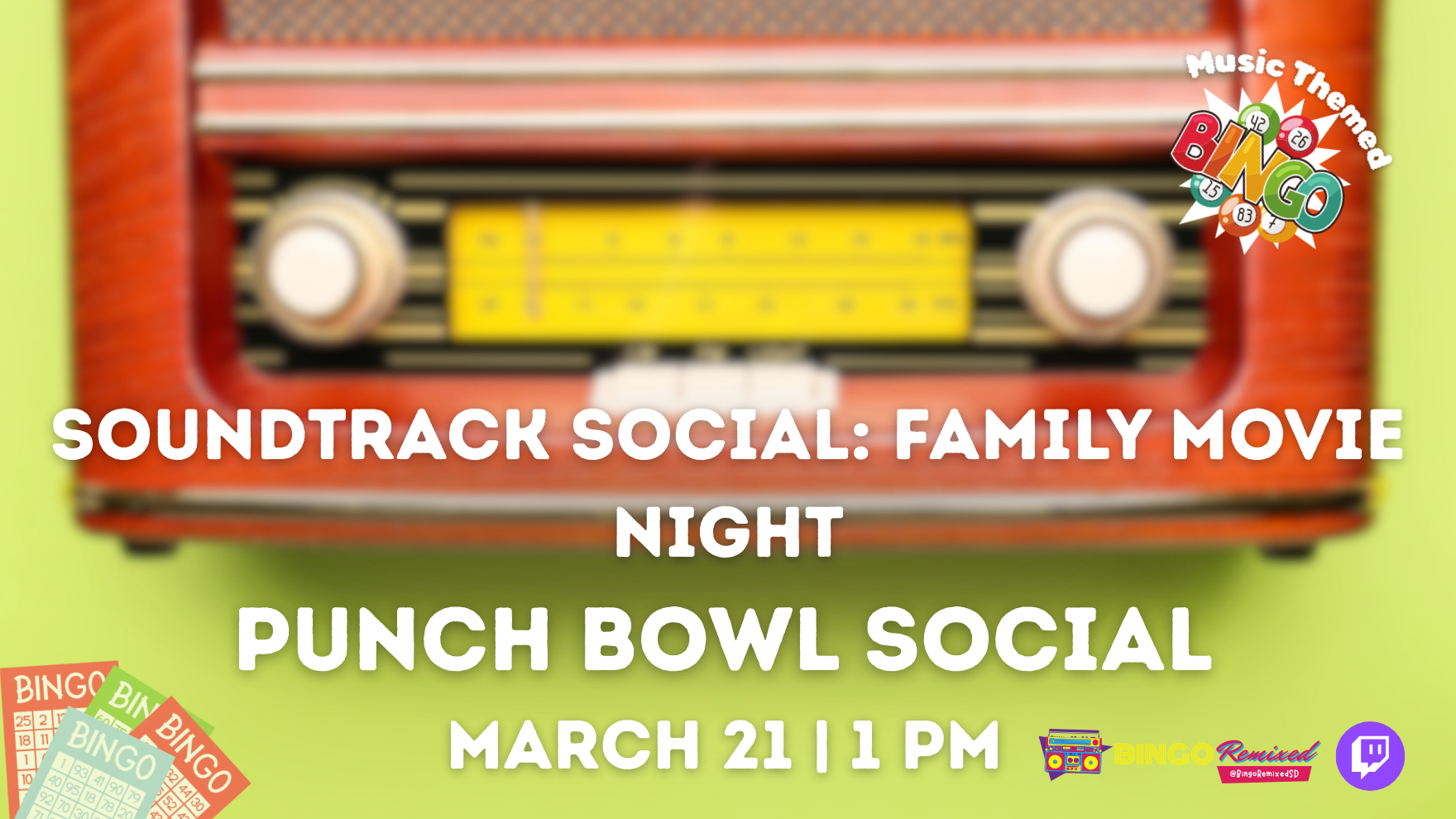 Soundtrack Social: Family Movie Night @ Punch Bowl Social