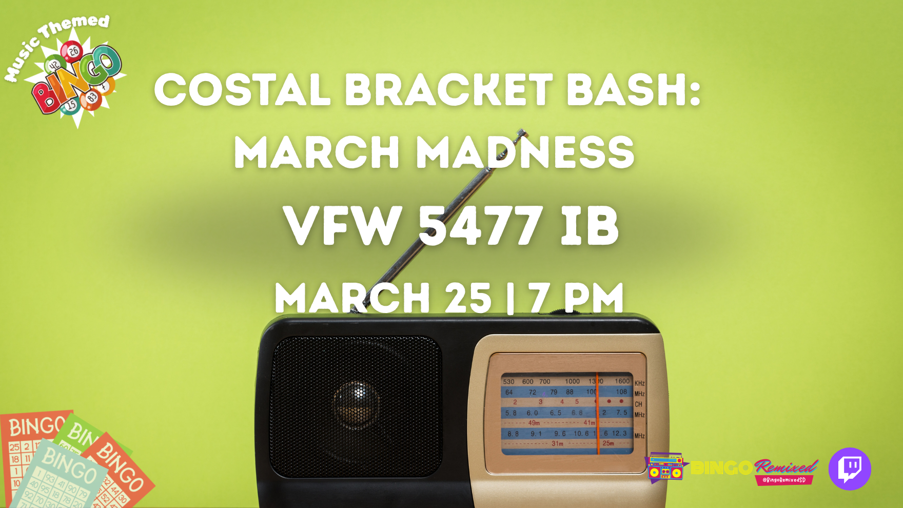 Coastal Bracket Bash: March Madness @ VFW 5477