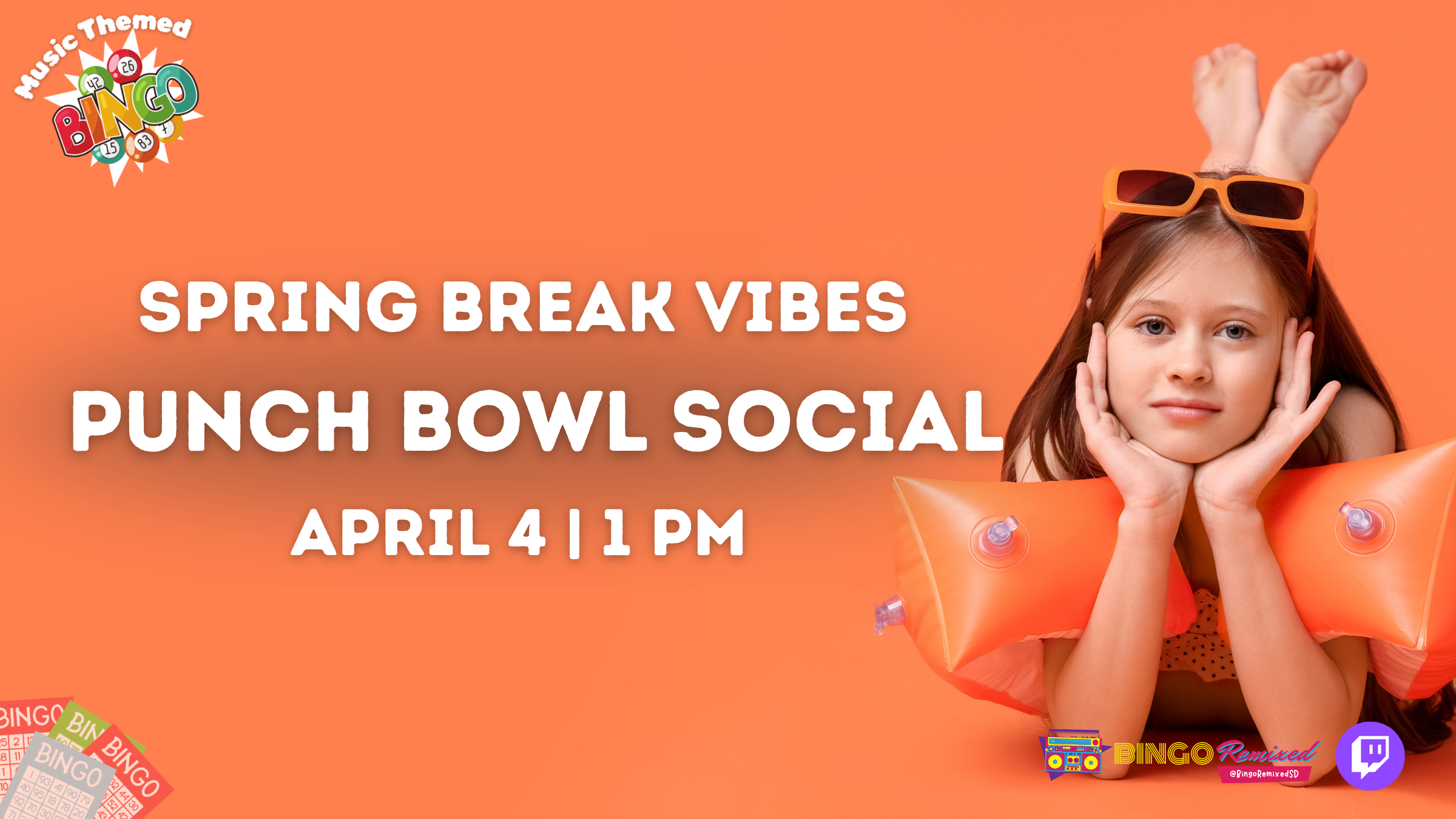 Spring Break Vibes: Beach vs Pool @ Punch Bowl Social
