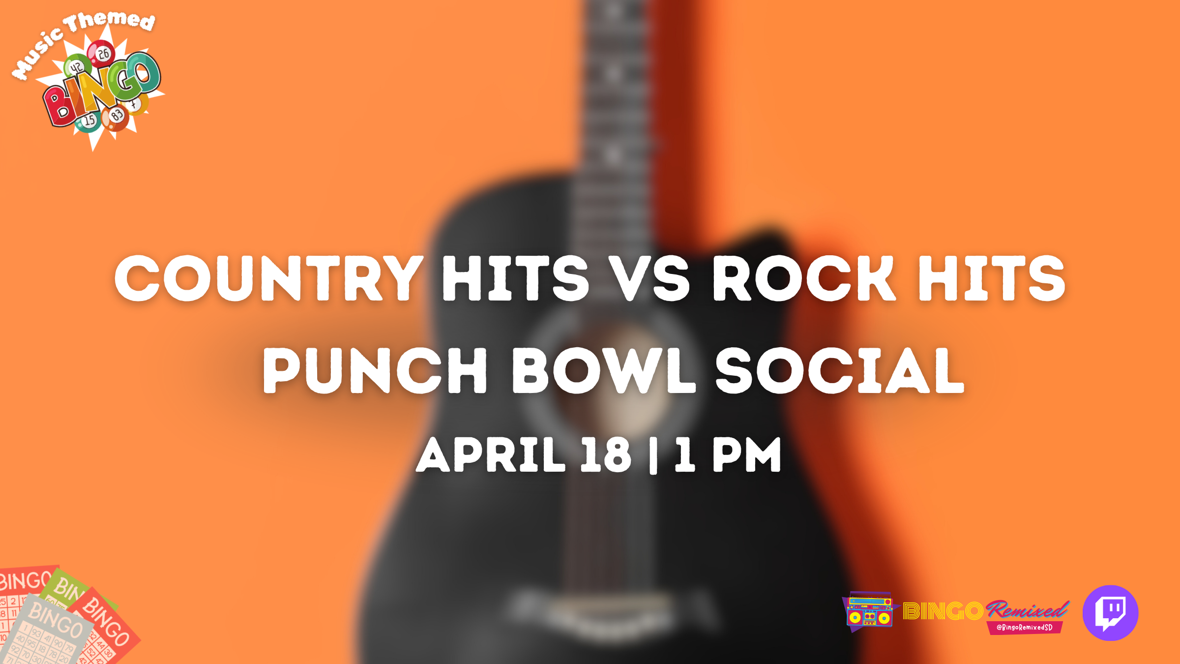 Country Hits vs Rock Bops: Cowboys vs Rockstars @ Punch Bowl Social