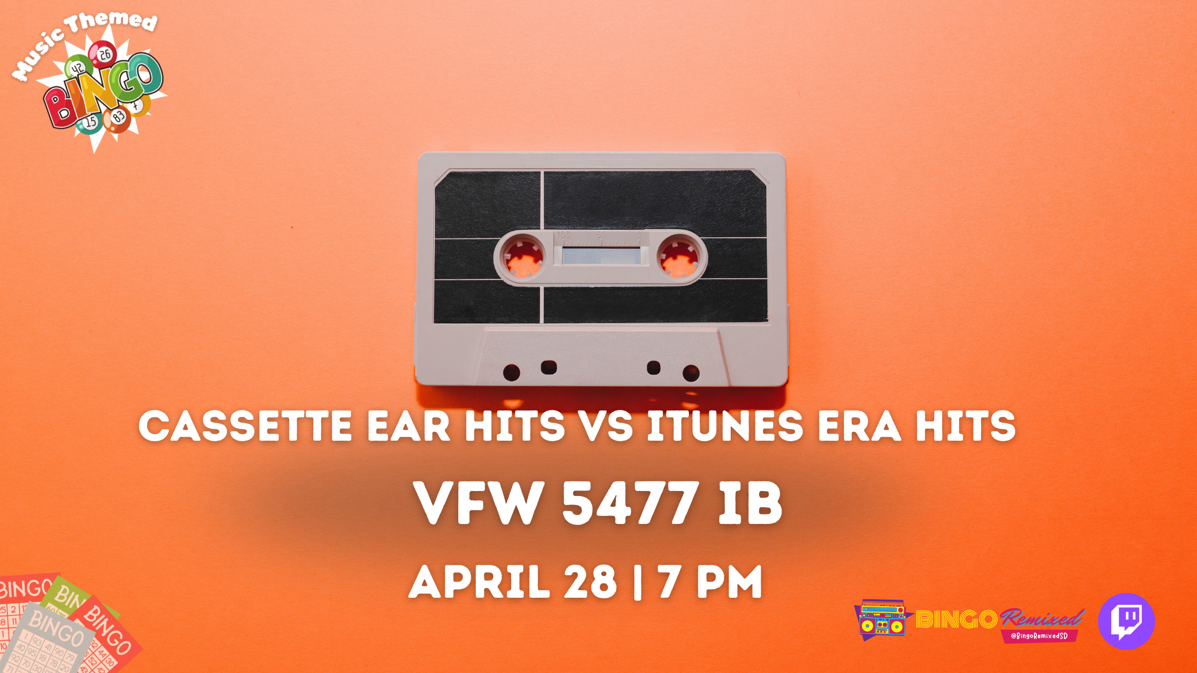 80s Hits vs 00s Hits: Cassette vs iTunes @ VFW 5477 IB