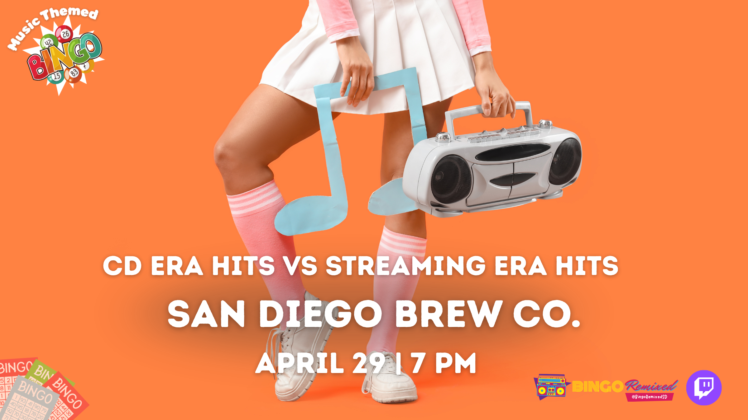 90s Hits vs 2010s Hits: CD Era vs Streaming Era @ SD Brewing Co.