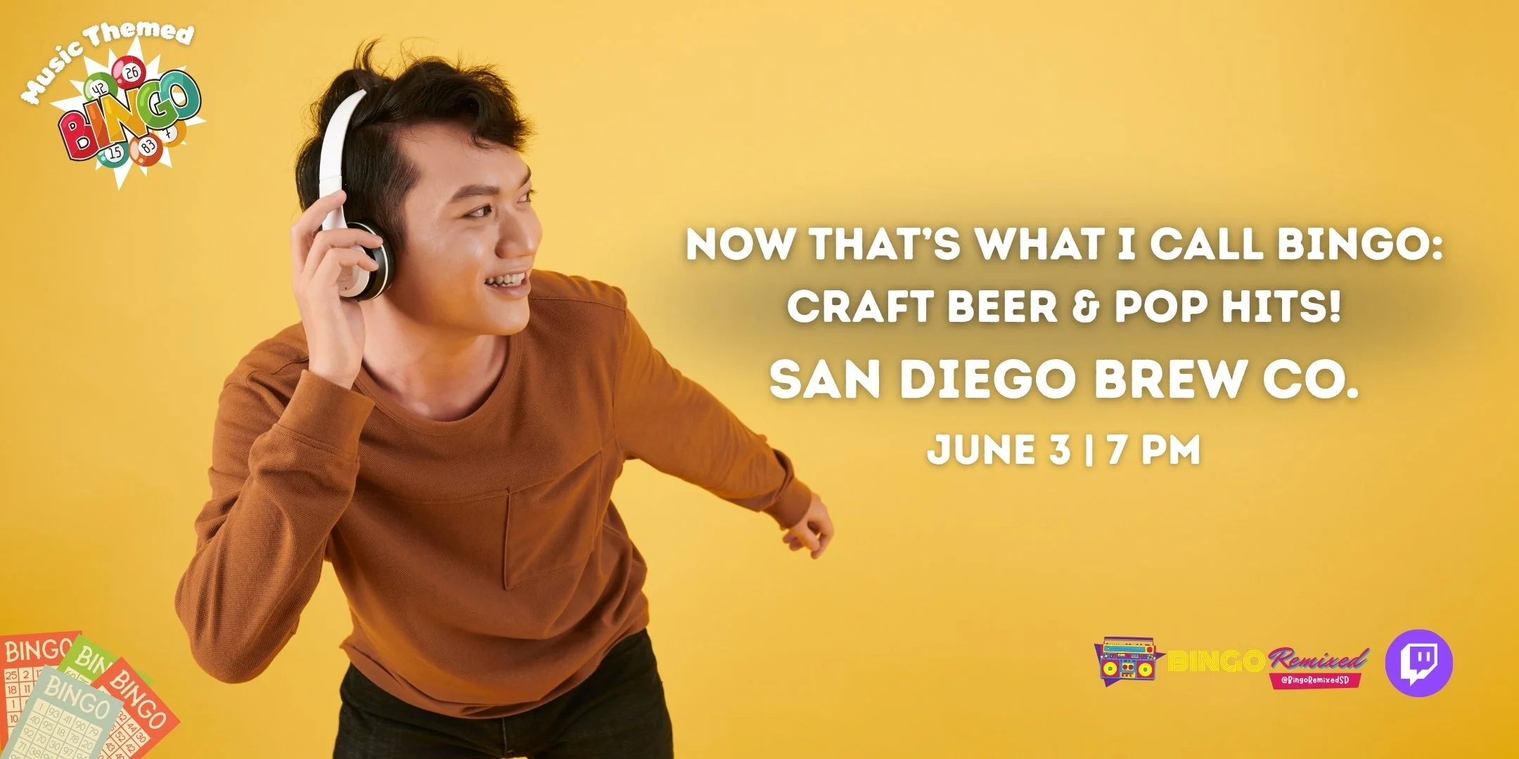 Now That’s What I Call Bingo: Craft Beer &amp; Pop Hits! @ SD Brewing Co.