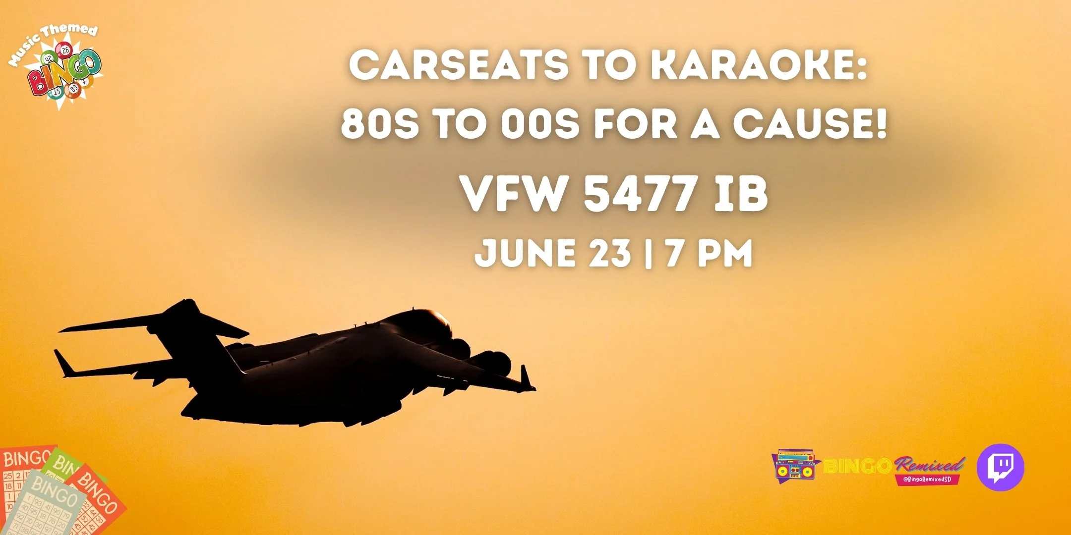 Carseats to Karaoke: 80s to 00s for a Cause! @ VFW 5477 IB