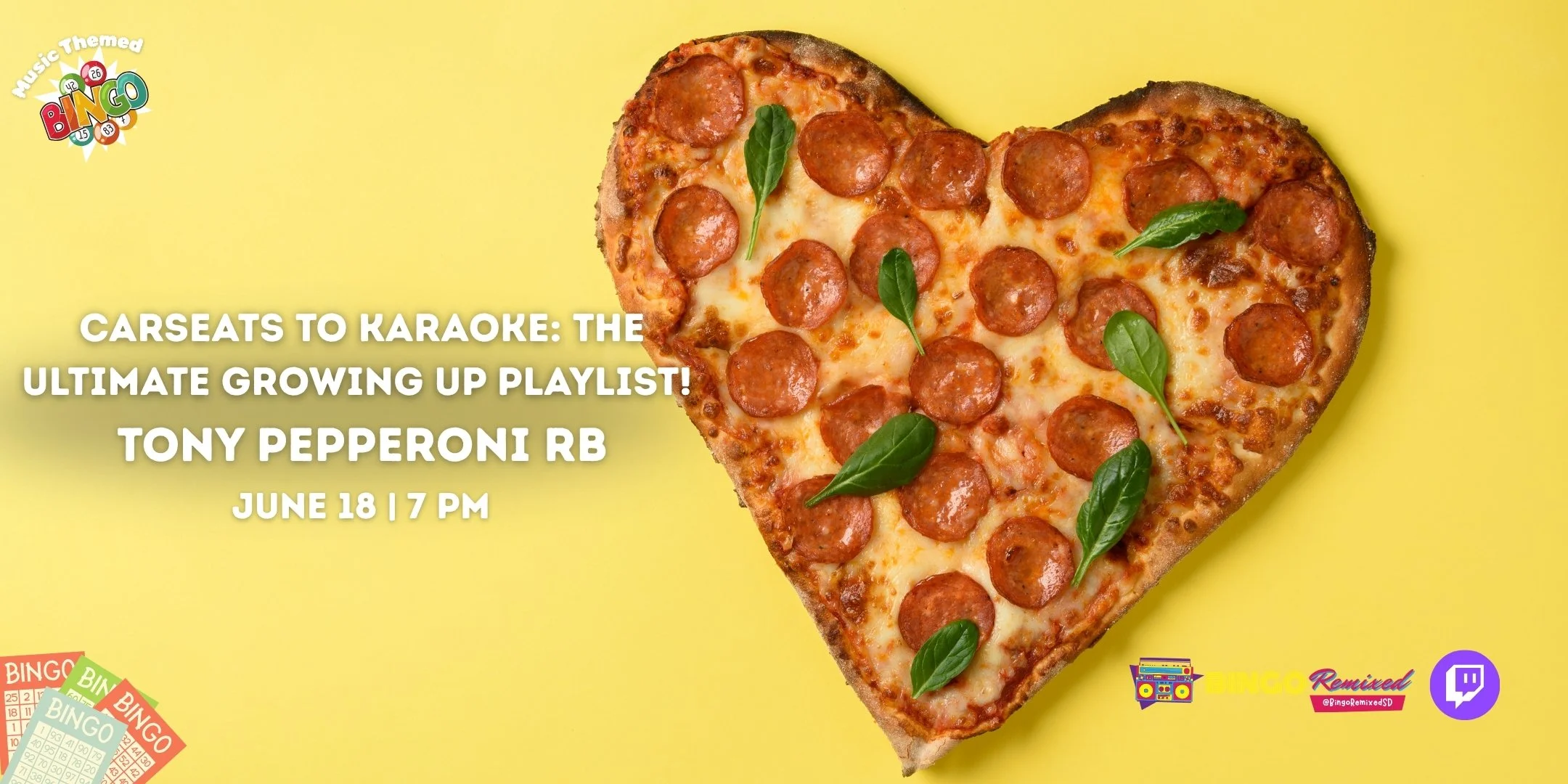 Carseats to Karaoke: The Ultimate Growing Up Playlist! @ Tony Pepperoni Rancho Bernardo
