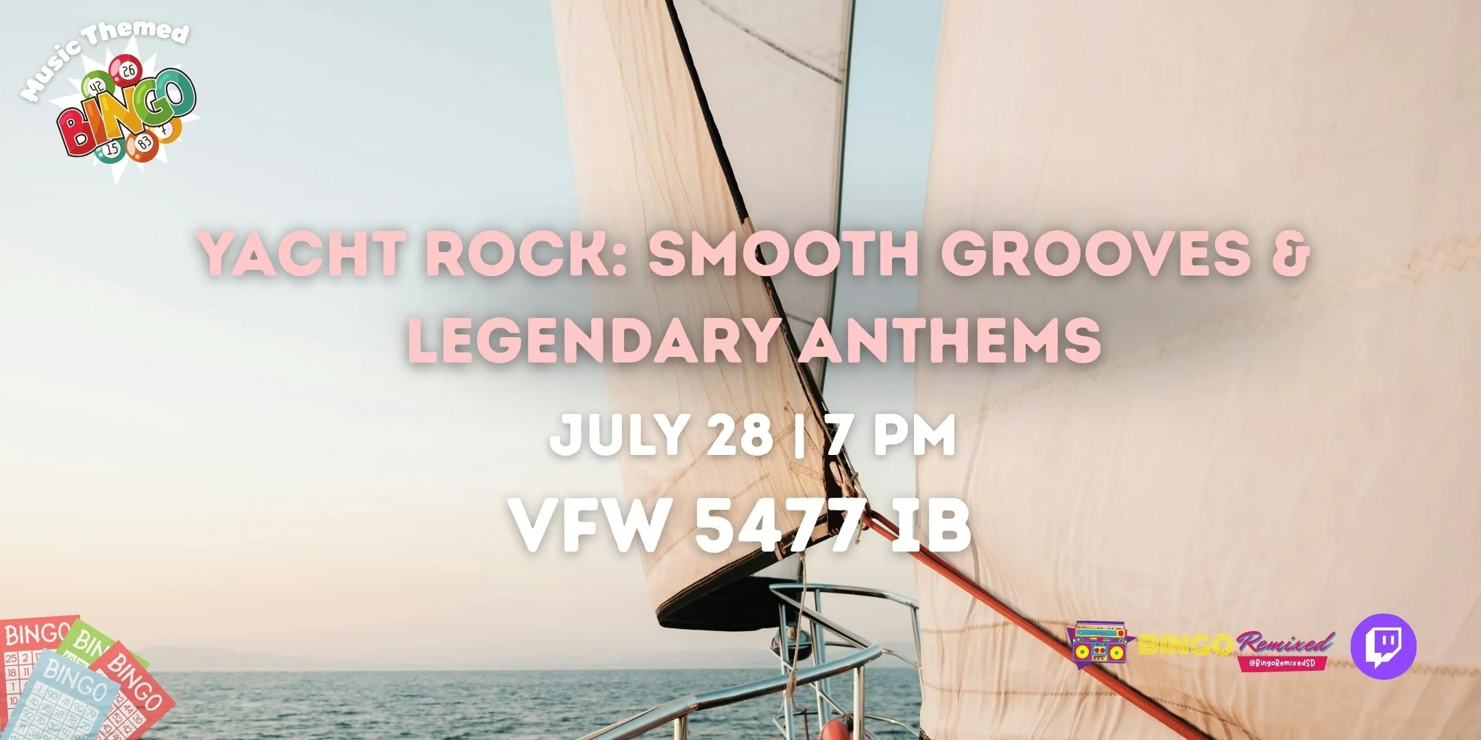 Yacht Rock: Smooth Grooves &amp; Legendary Anthems @ VFW 5477 IB