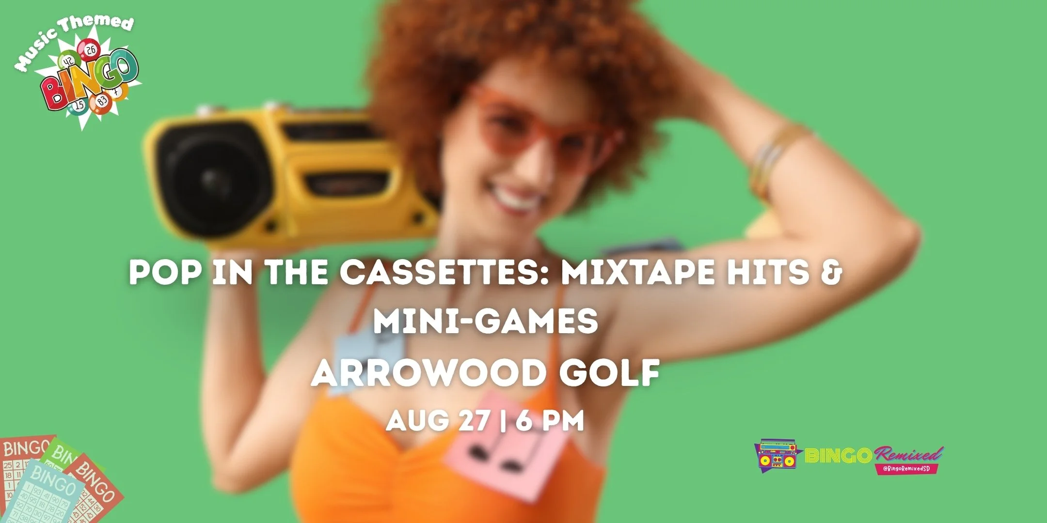 Pop in the Cassettes: Mixtape Hits &amp; Mini-Games @ Arrowood Golf Course
