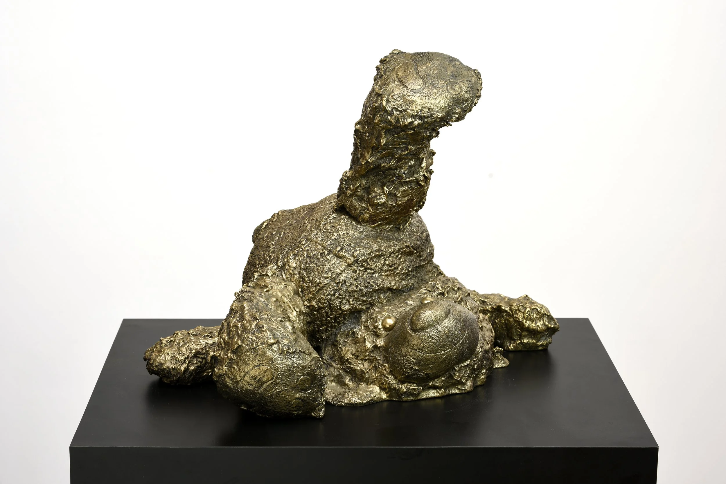 "Trippin” polished bronze, 2018 cRaZy stuFFed aniMALs Edition of 1