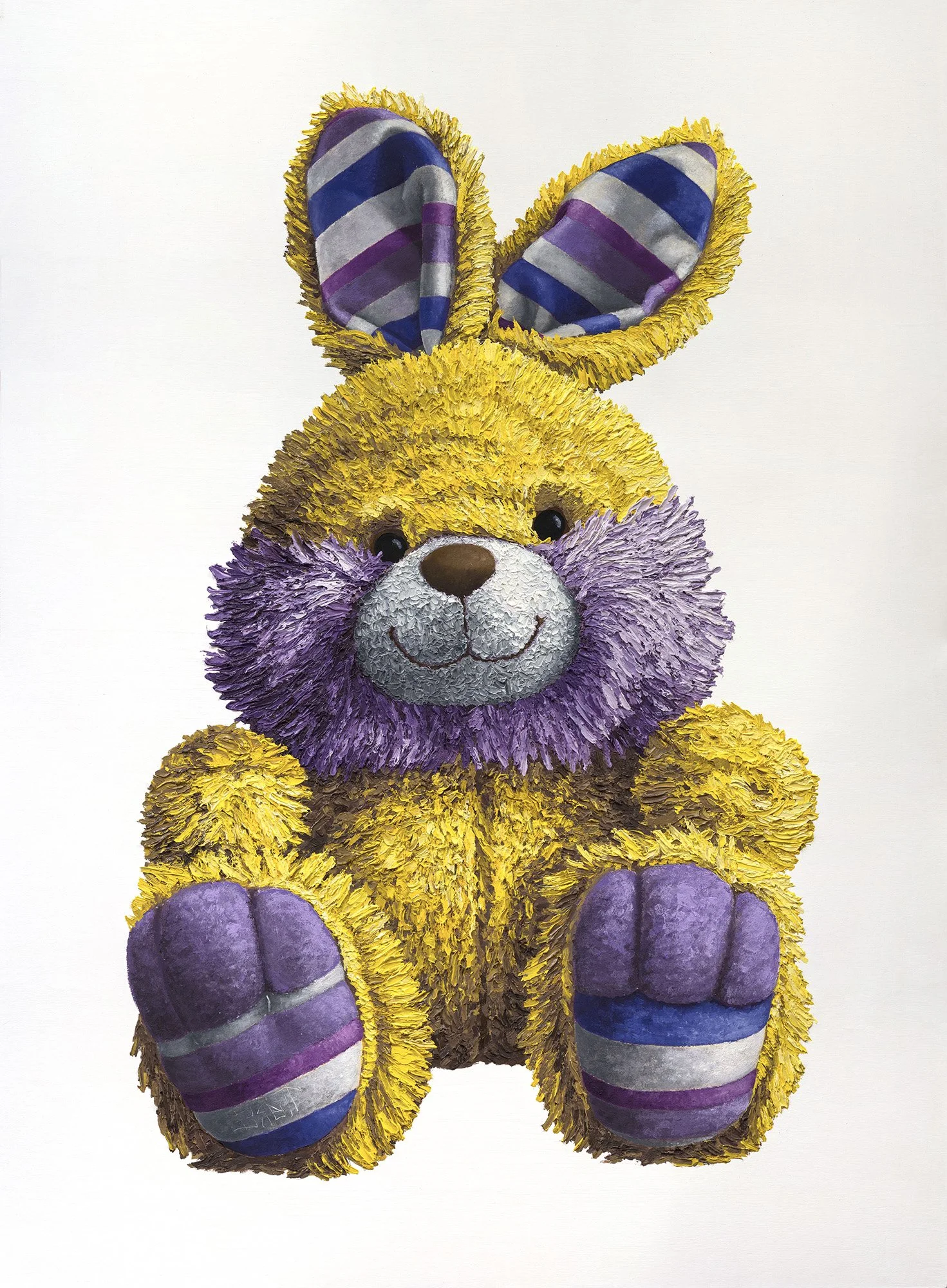  "Hopeful”  oil on panel, 2015 40"x 30" (91cm x 76cm)  Stuffed Animals   private collection 