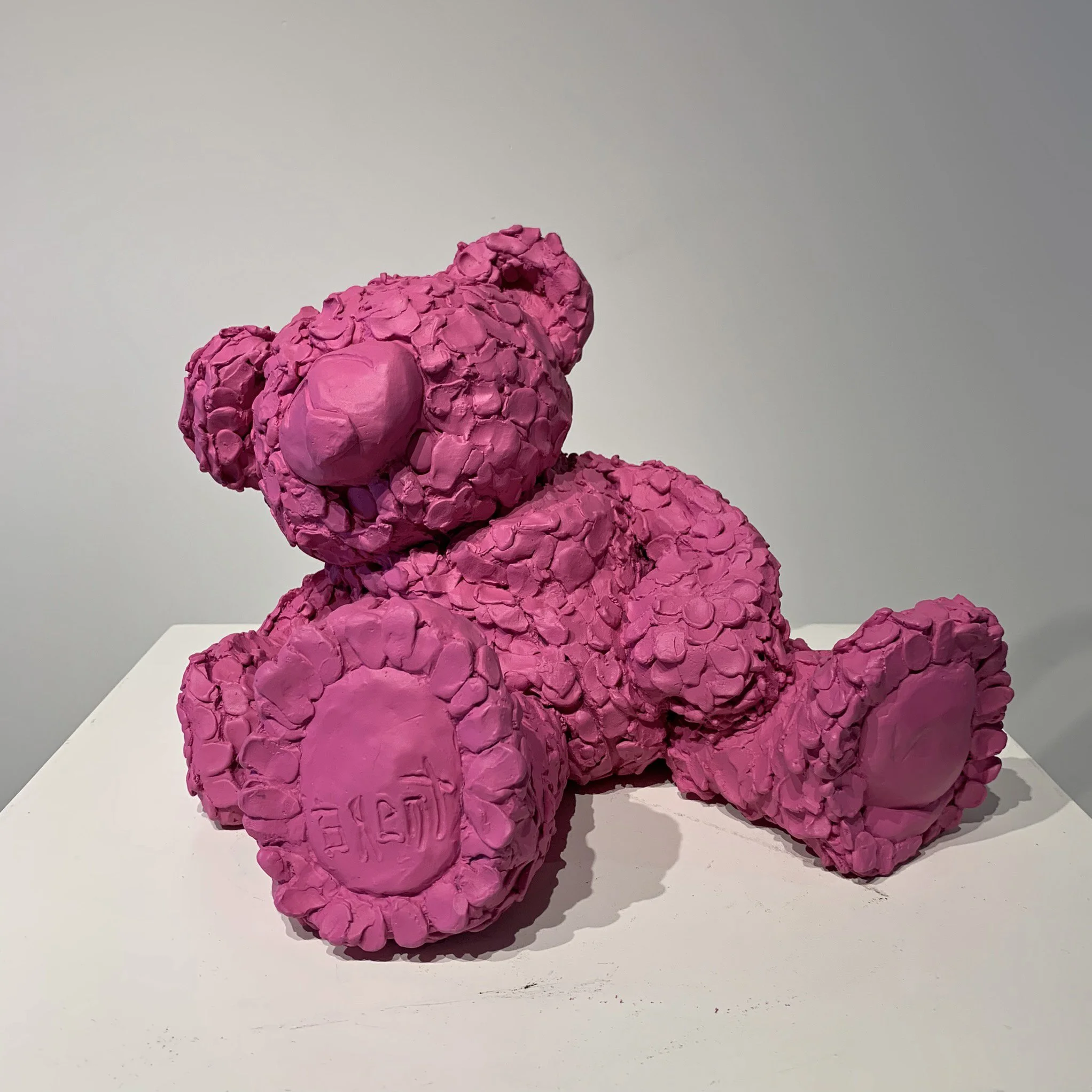 "Smiles” Plushie Pink bronze, 2018 10.5"x 13.5"x 12.5" (27cm x 34cm x 32cm) cRaZy stuFFed aniMALs Edition of 7