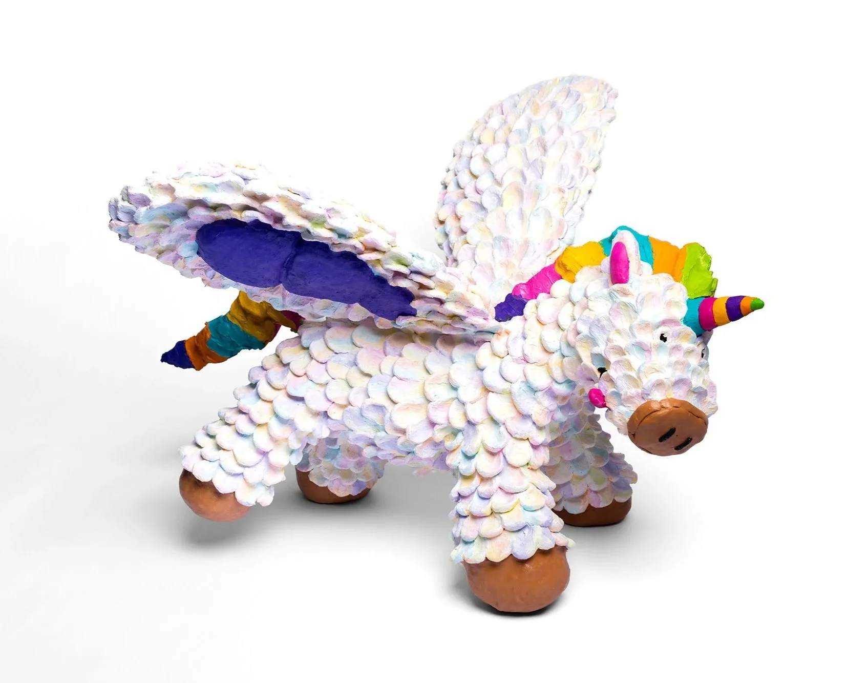  "uniCAN!”  oil painted resin, 2026 24"x 36"x 32" (61cm x 91cm x 81cm) Rainbow Fur  1 of 1 
