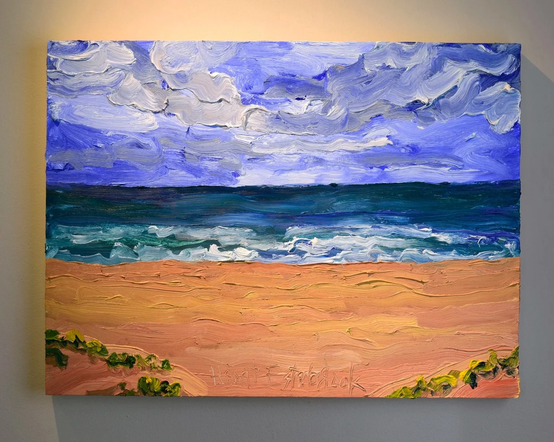  "the Beach”  oil on panel, 2025 18"x 24" (46cm x 61cm)  Impressions 