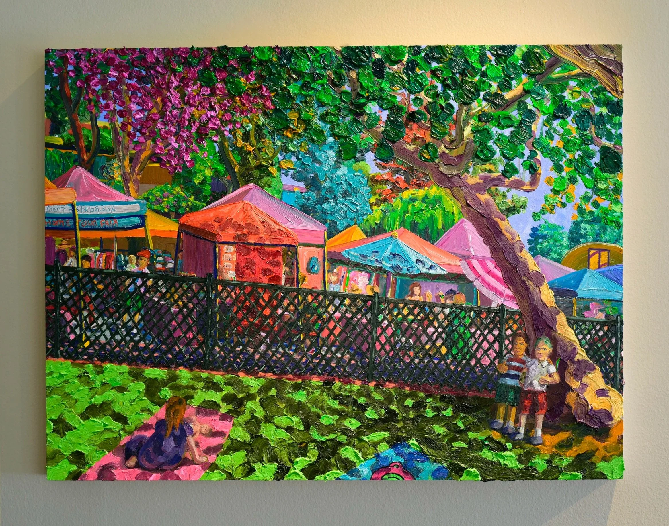  "Hometown Fair”  oil on panel, 2025 18"x 24" (46cm x 61cm)  Impressions 