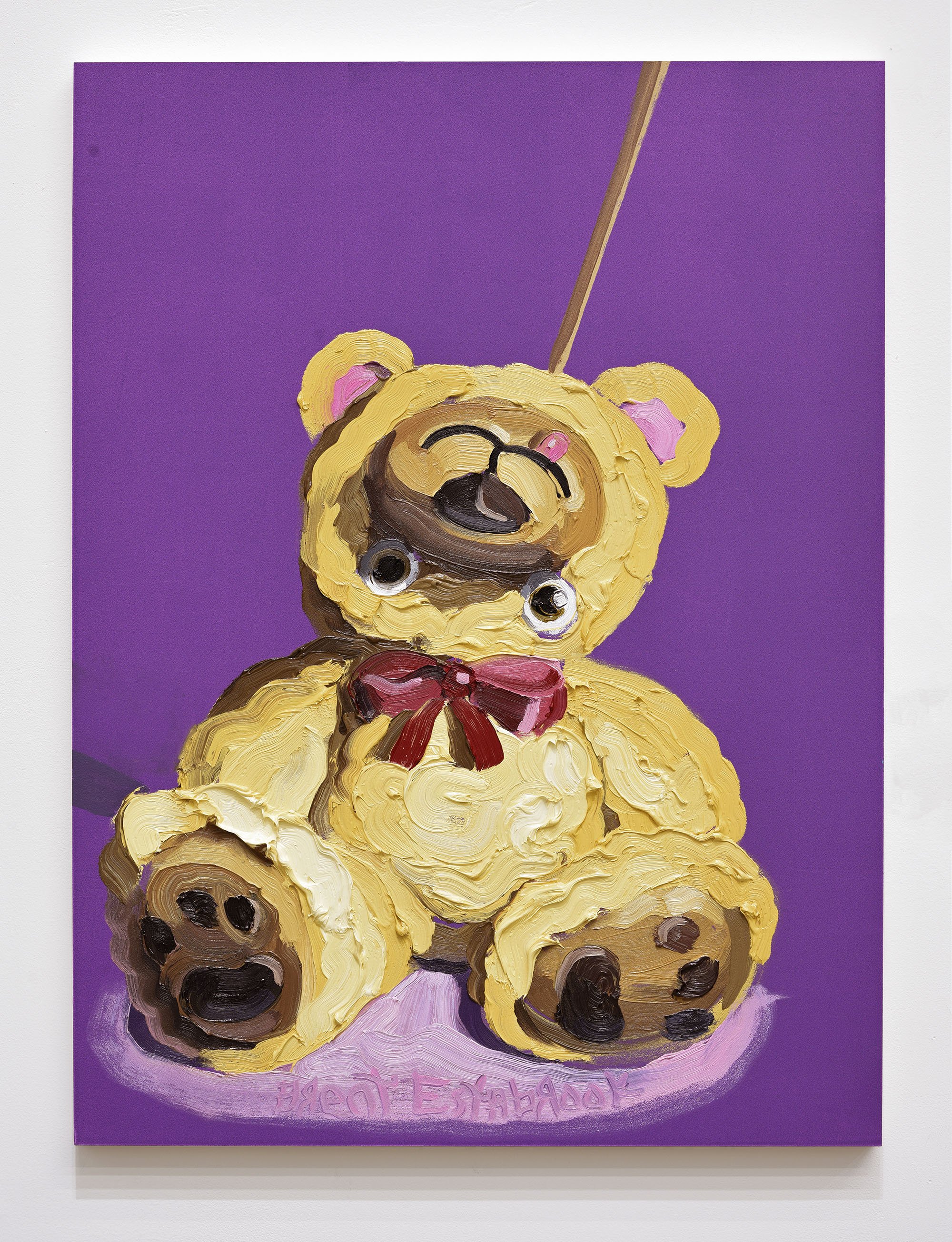  "Mr Fondue”  oil on panel, 2022 24"x 18" (61cm x 46cm)  cRaZy stuFFed aniMALs   private collection 
