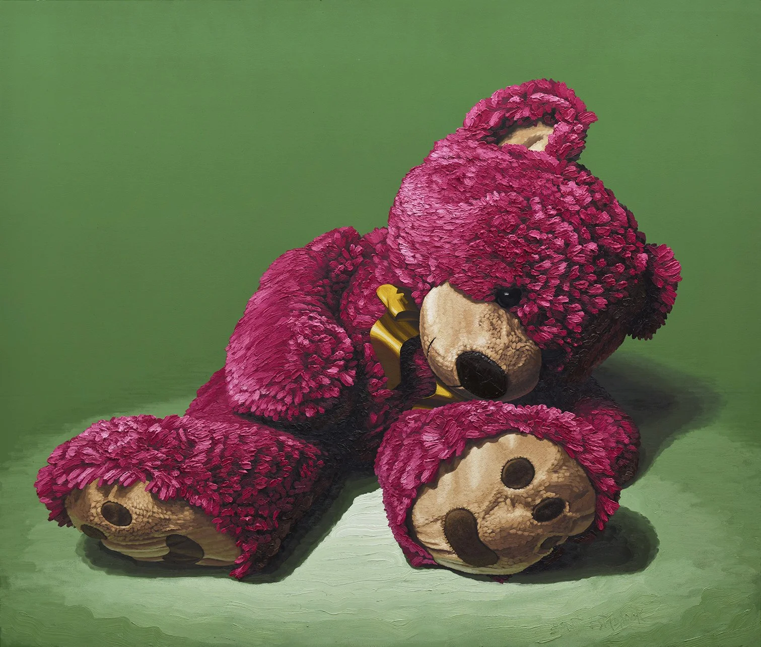  "Complement"  oil on canvas, 2019 72"x 84" (183cm x 213cm)  Stuffed Animals   private collection 