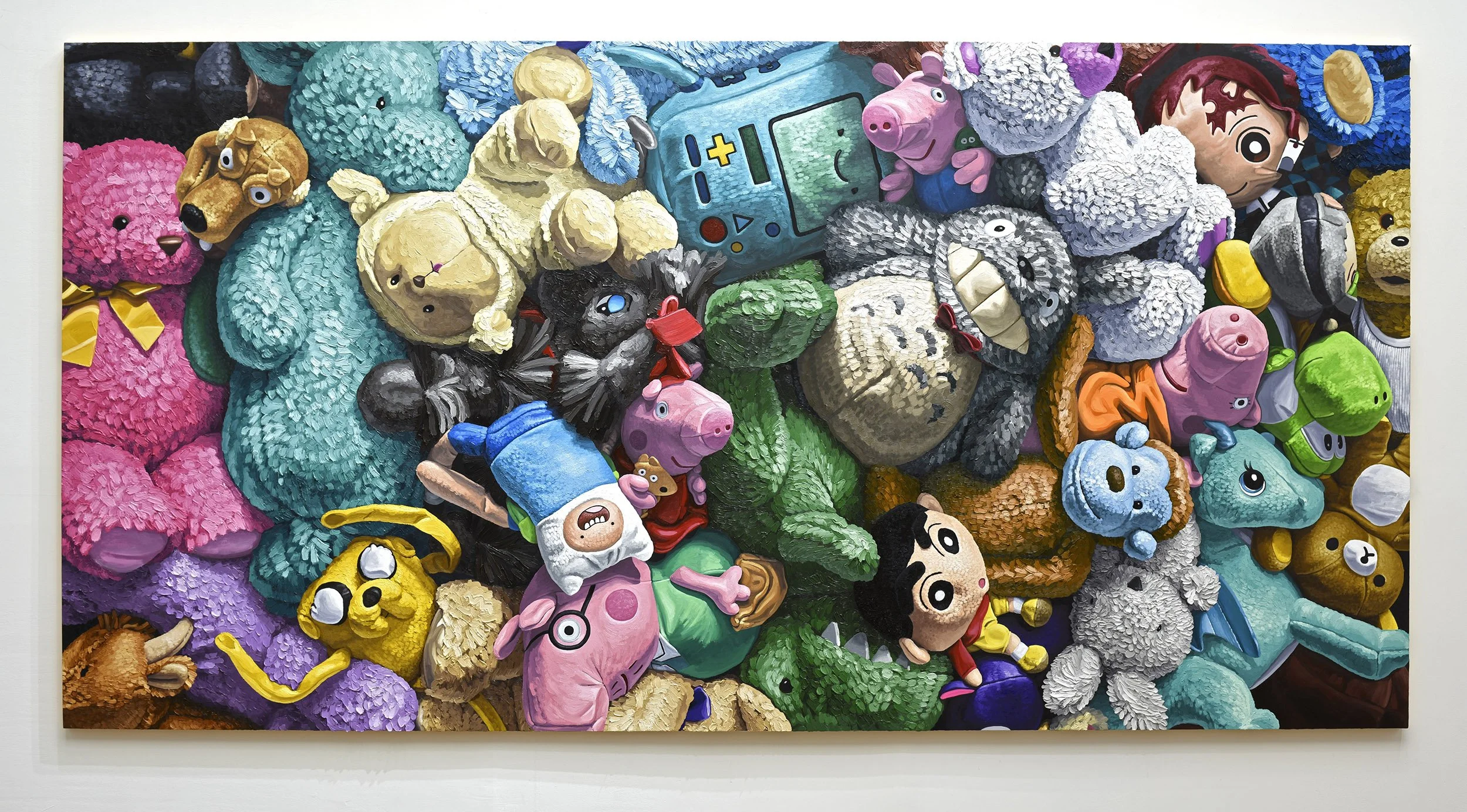  "Treasure Chest”  oil on canvas wrapped honeycomb aluminum, 2021 60" x 118" (153cm x 300cm)  private collection 