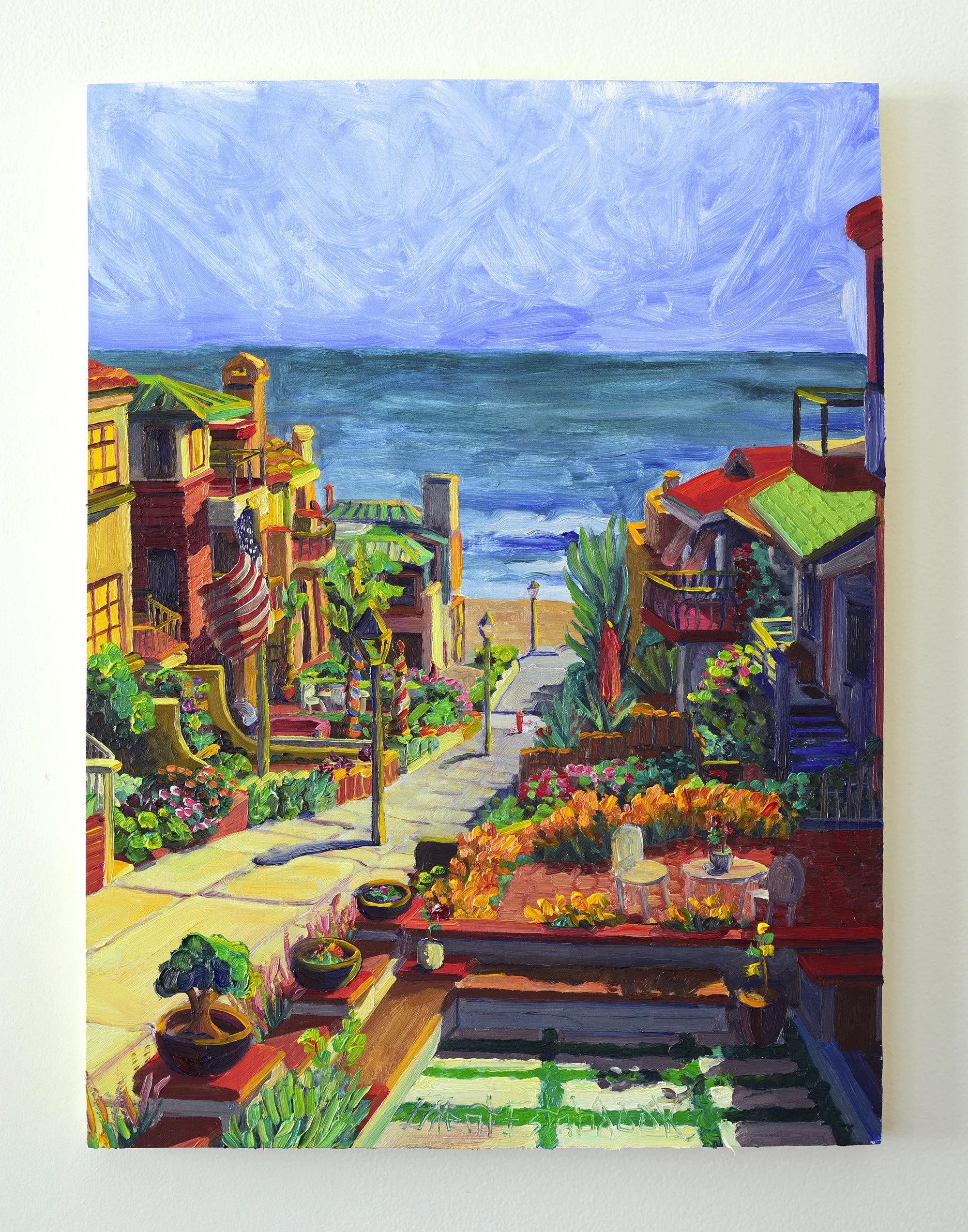  "Paradise"  oil on panel, 2025 24"x 18" (61cm x 46cm)  Impressions   private collection 