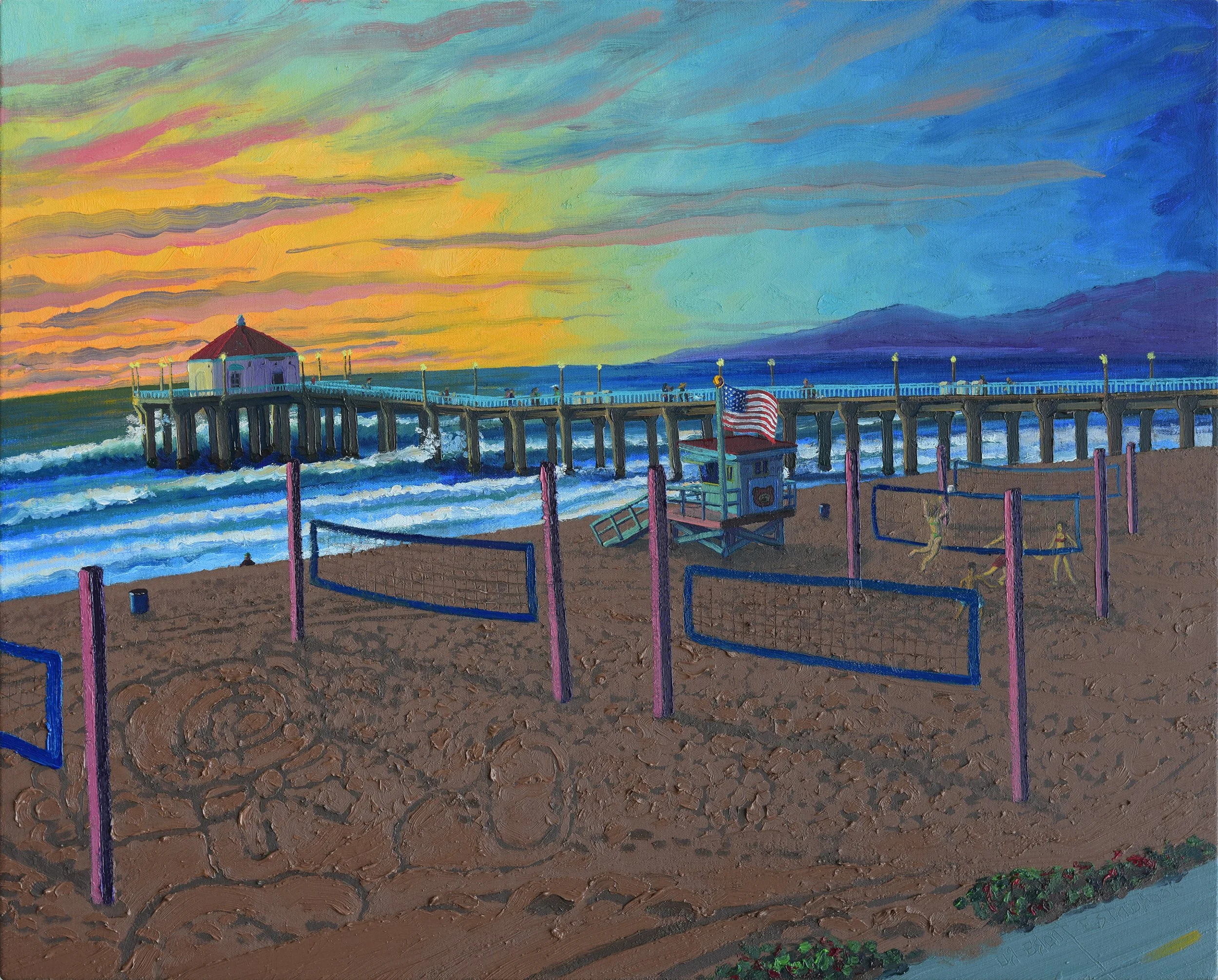  "Afterglow”  oil on canvas, 2026 24"x 30" (61cm x 76cm)  Impressions   (sold) 