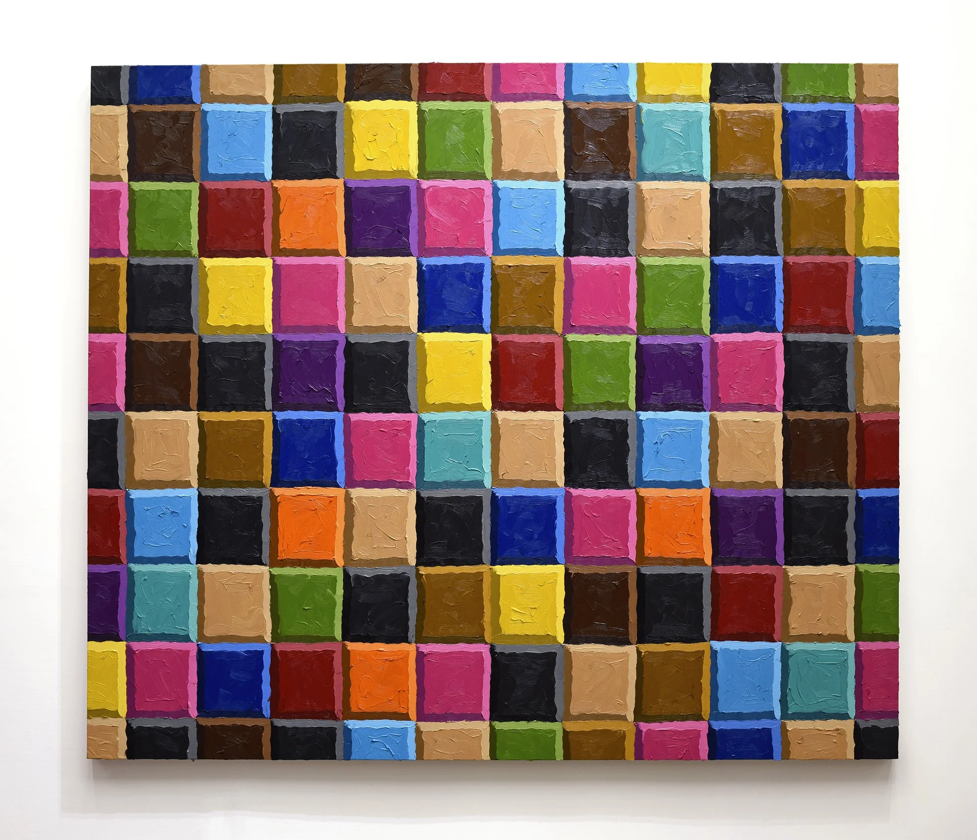  "Stuffed Animal Pile No.1"  oil on canvas, 2020 72"x 84" (183cm x 213cm)  Quilts 