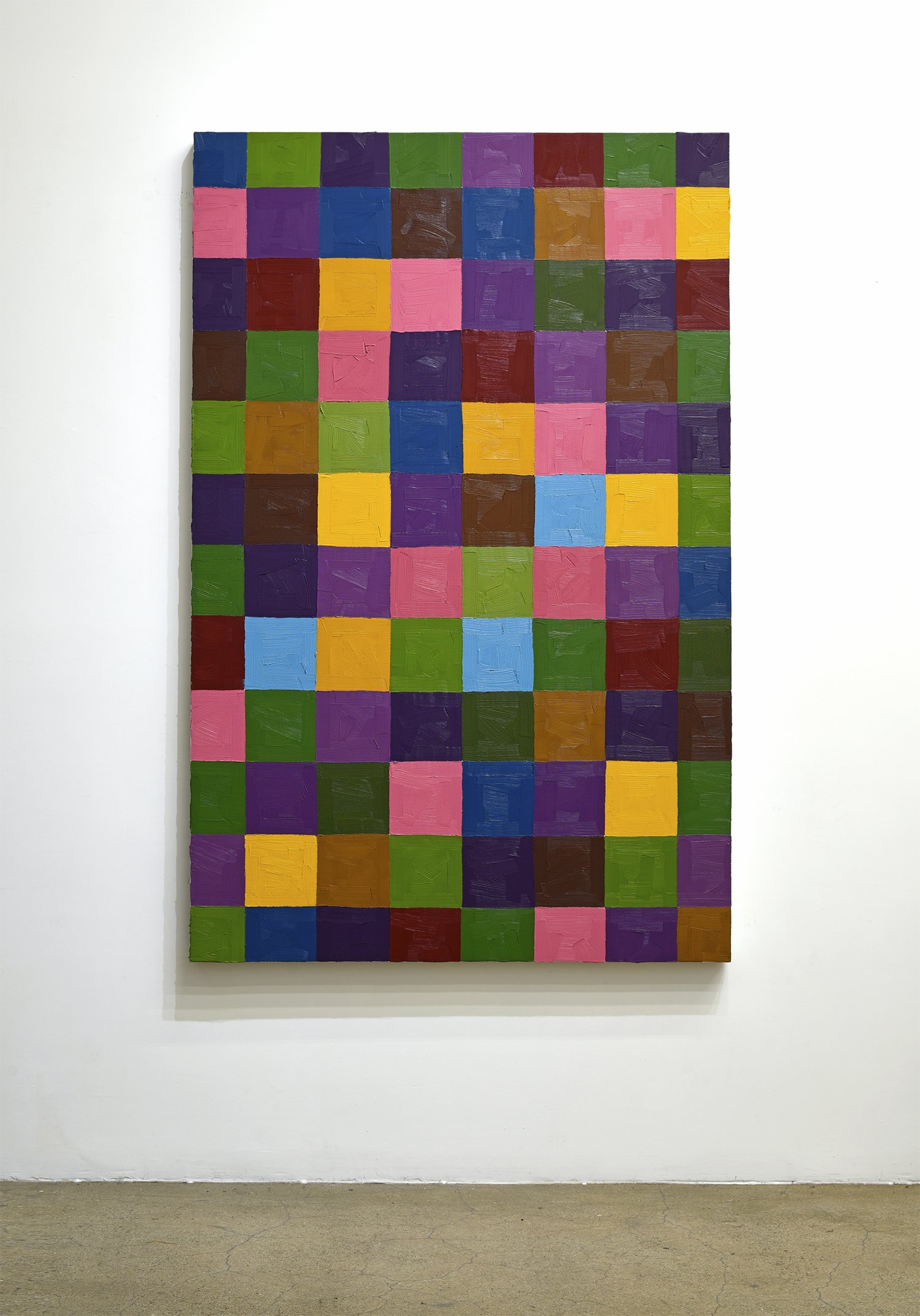  "Gardens No.1”  oil on linen, 2020 74"x 48" (188cm x 122cm)  Quilts 