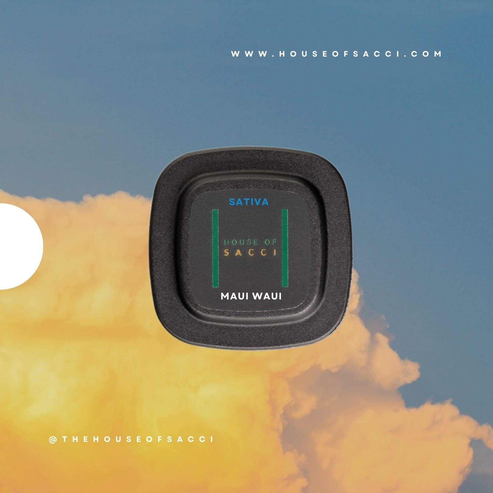 MAUI WAUI BY HOUSE OF SACCI:
Famous for its longevity and nostalgic pineapple flavor, this classic sativa transports you to the shores of Hawaii with uplifting, creative effects that spark optimism and energize the mind.