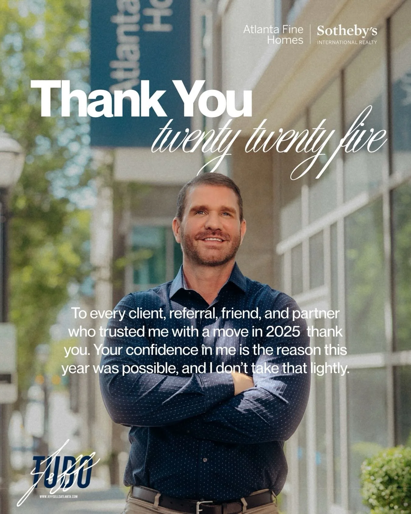 Looking back on 2025, I&rsquo;m truly thankful for the support of my friends, family, clients, and my amazing brokers, teammates, and leadership at Atlanta Fine Homes Sotheby&rsquo;s. Your trust and referrals mean more than you know. Wishing everyone