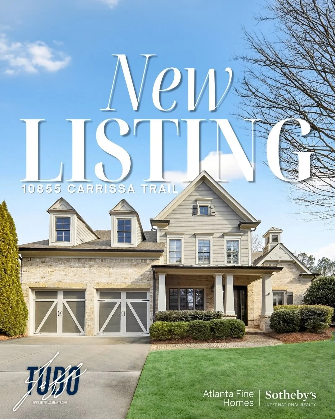 JUST LISTED 💥

Enclave at Glen Abbey
10855 Carrissa Trl Alpharetta Ga 30022
🛏️ 4 Beds plus Bonus Room | 🛁 3 &frac12; Bath | 
💰 $1,200,000

Set within the gated Enclave at Glen Abbey, this Charleston style home sits on a quiet cul de sac just minu