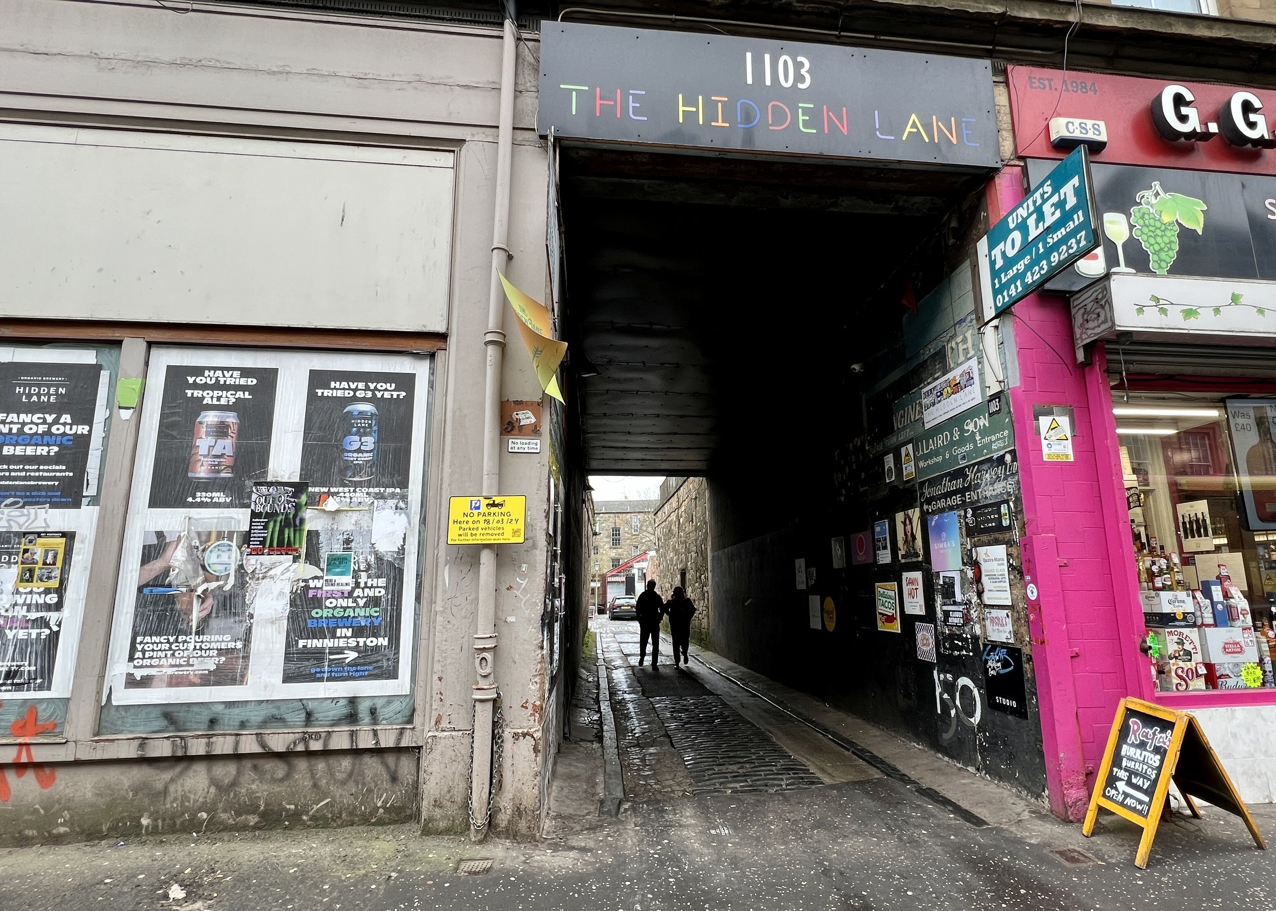 Hidden Lane in Glasgow's Finnieston is an artist and maker nook