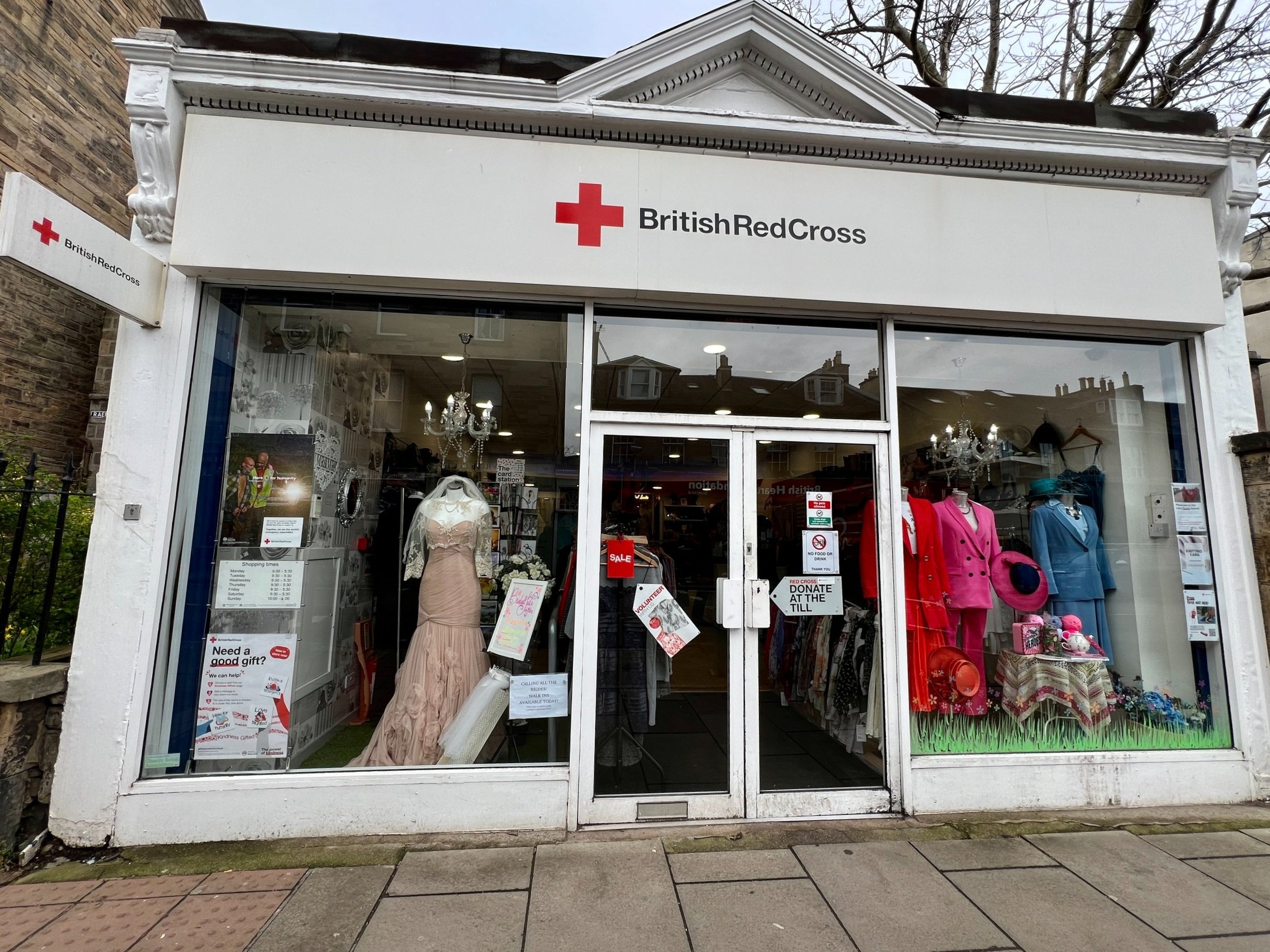  British Red Cross charity shop in Stockbridge 
