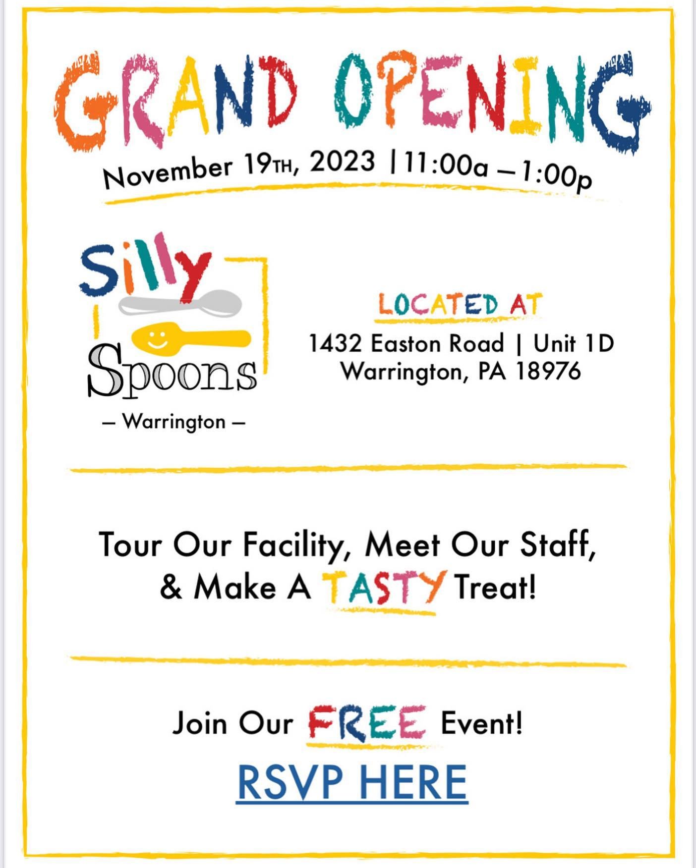 🎊We hope you can join us! 🎊

RSVP link in bio!

#sillyspoons