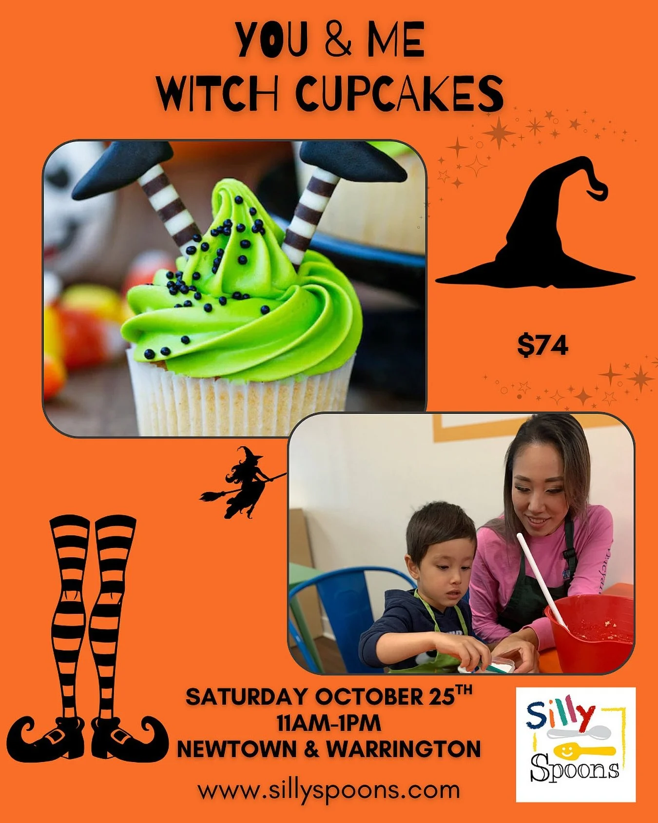 🧙 Calling all little witches and wizards! Join us for a spooktacular baking adventure where magic and creativity come alive. Our &ldquo;Witch Cupcakes&rdquo; class is the perfect bonding experience for adults and children to conjure up some deliciou