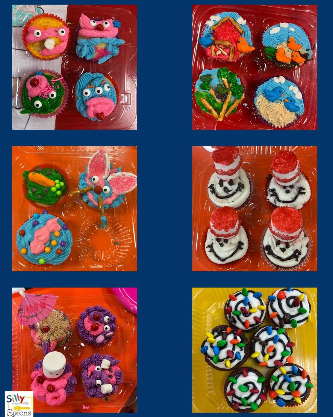 🧁 We love cupcakes! 🧁

Look at the different decorations our little chefs have done for their own delicious treats! These are just some of the many different cupcakes designs that are done at Silly Spoons!

#warringtonpa #sillyspoons #buckscountypa