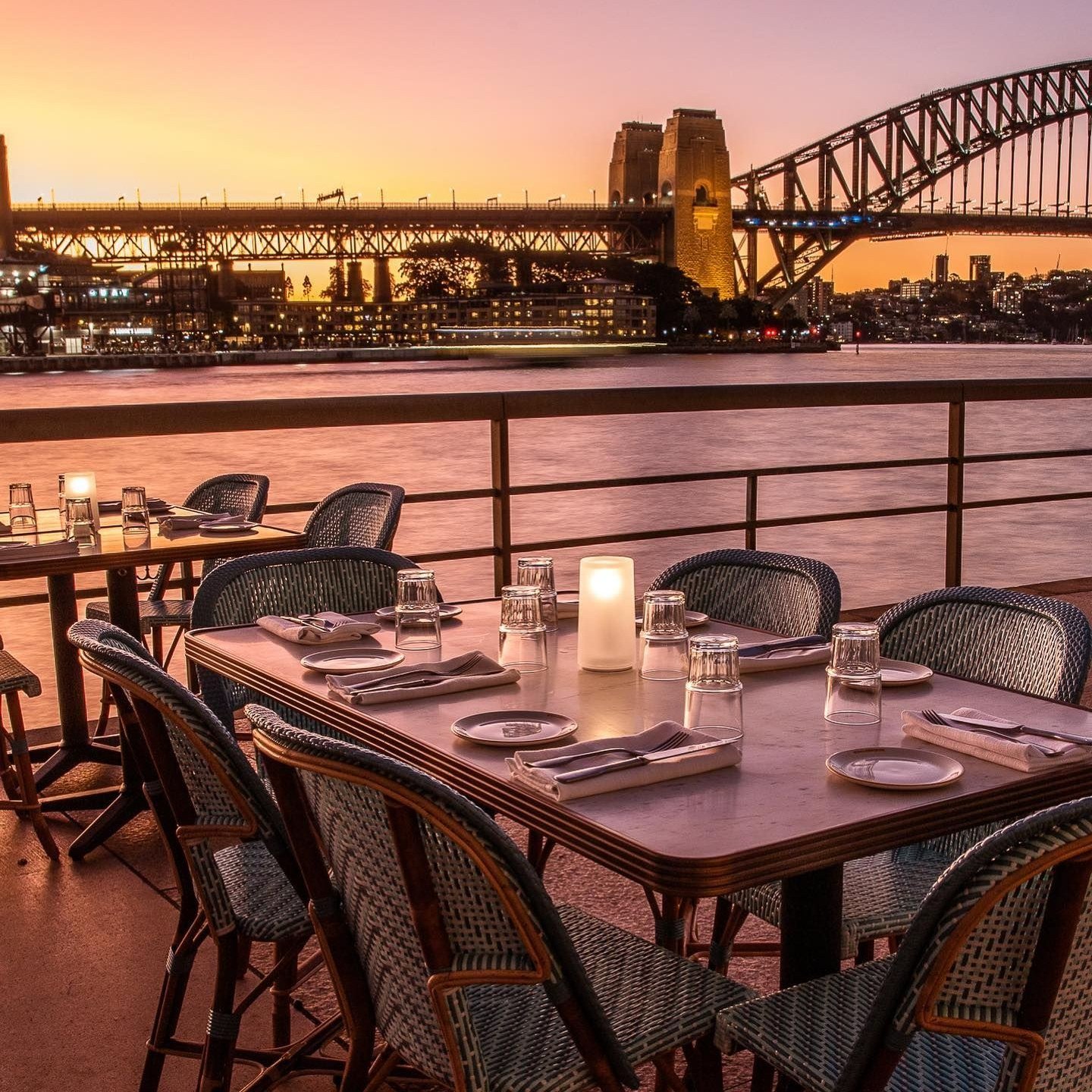 With a sideways glance at Sydney Opera House and eye-to-eye with the Harbour Bridge, our deliciously French bistro &amp; bar is poised perfectly on the water&rsquo;s edge.

Bookings and menu via the link in bio.

#whalebridge