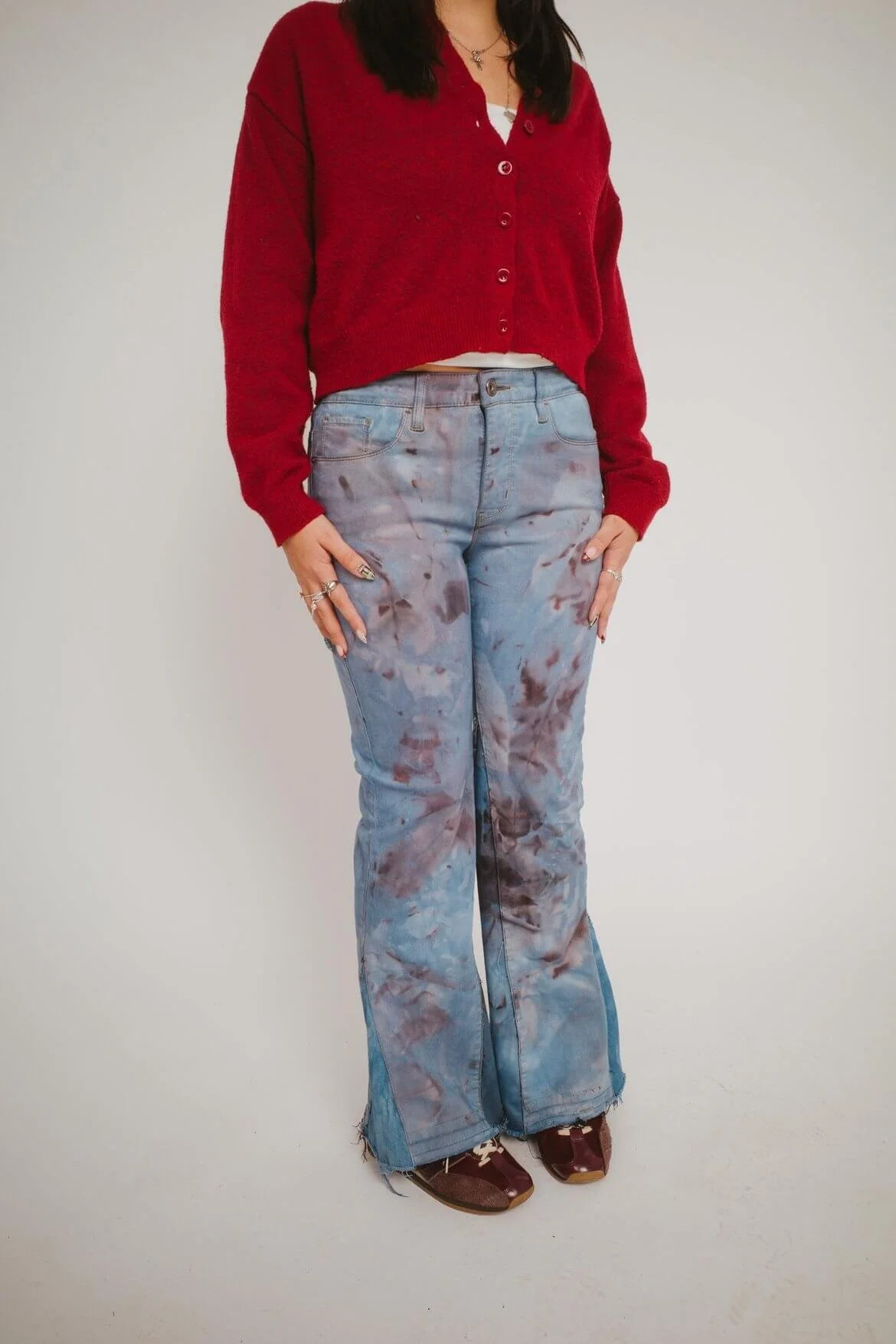 Flared Blueberry Santana Jeans