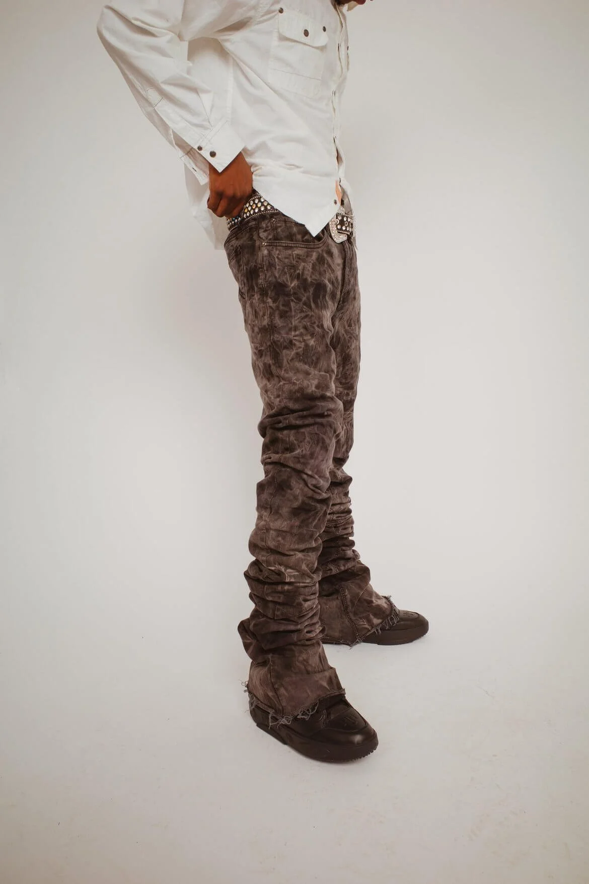 Stacked American Eagle Charcoal Jeans 3.jpeg