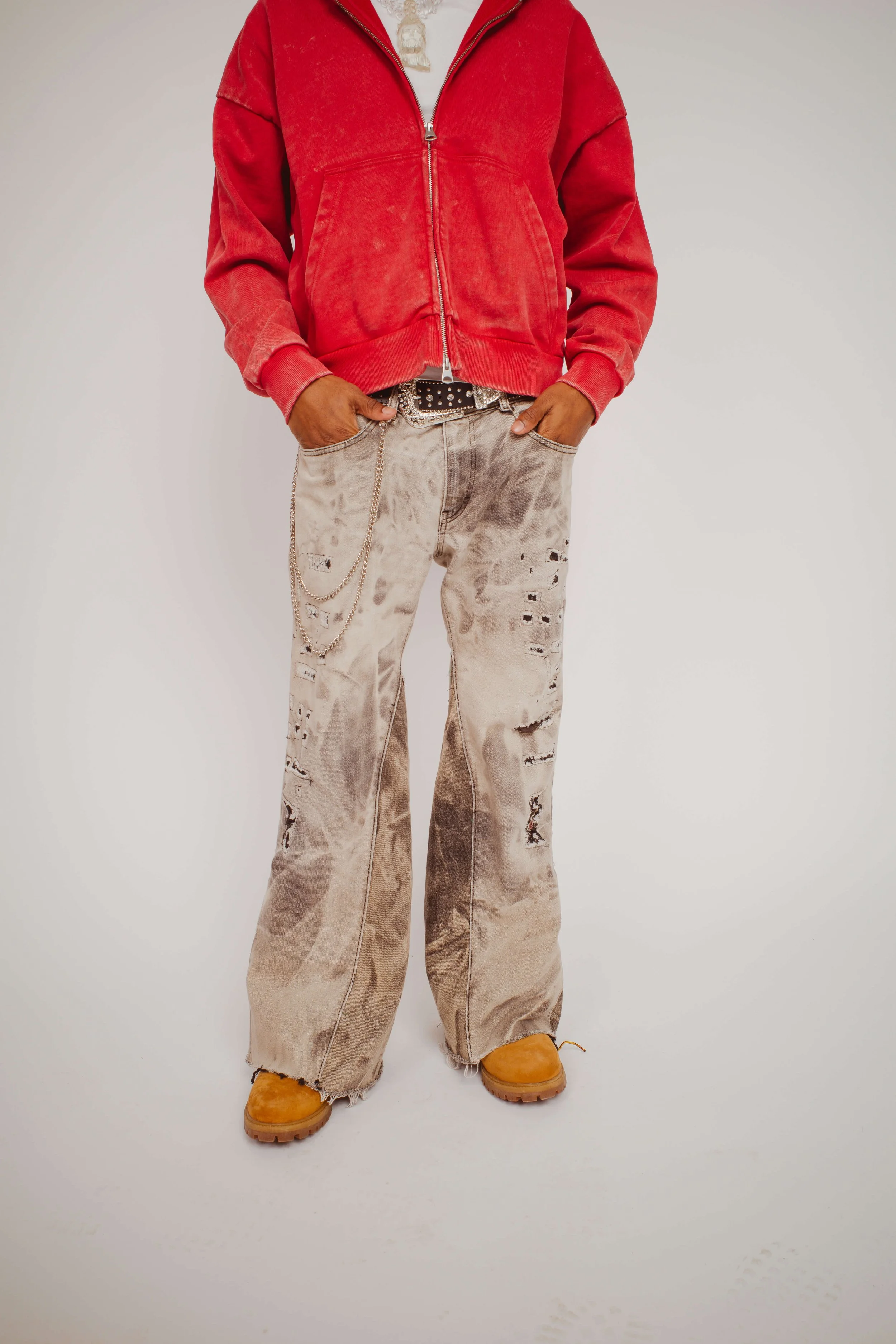 Hugo BOSS Flared Stone Wash Jeans