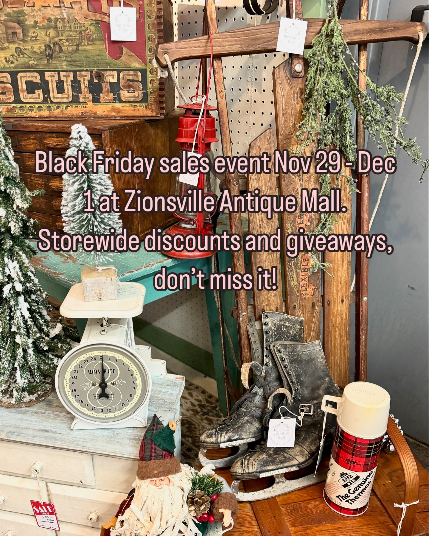 @zionsvilleantiquemall 

#vintagetreasuresforsale
#vintagedecor
#rusticdecor
#bottlebrushtrees
#rusticwinterdecor
#vintagechristmasdecor 
#vintagechristmas
#reclaimedvintage 
#vintagecollectables
#primitiveantiques 
#rusticdecor 
#restyledvintage 
#r