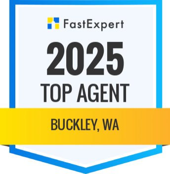 FastExpert 2025 Top Agent badge for Buckley, WA.
