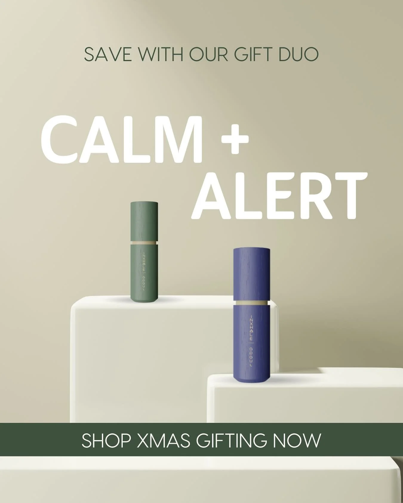 Give the gift of wellness to those you love this Christmas 🌱 Our aromatherapy inhalers combine the latest in olfactory science, and the timeless art of aromatherapy to deliver real results - fast! 

Shop ALERT for mental clarity, motivation and cogn