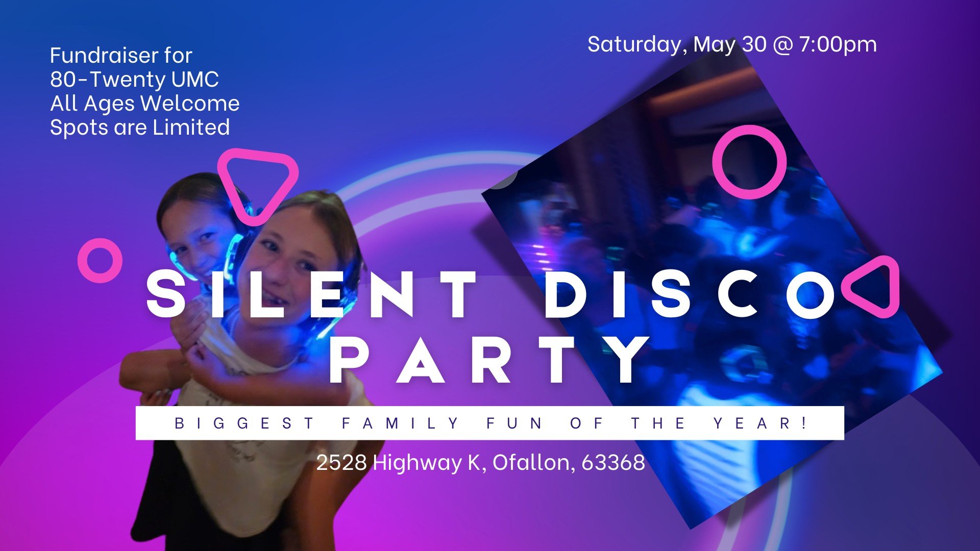 Silent Disco Presented By 80-Twenty UMC Hosted at 80Twenty Studios 