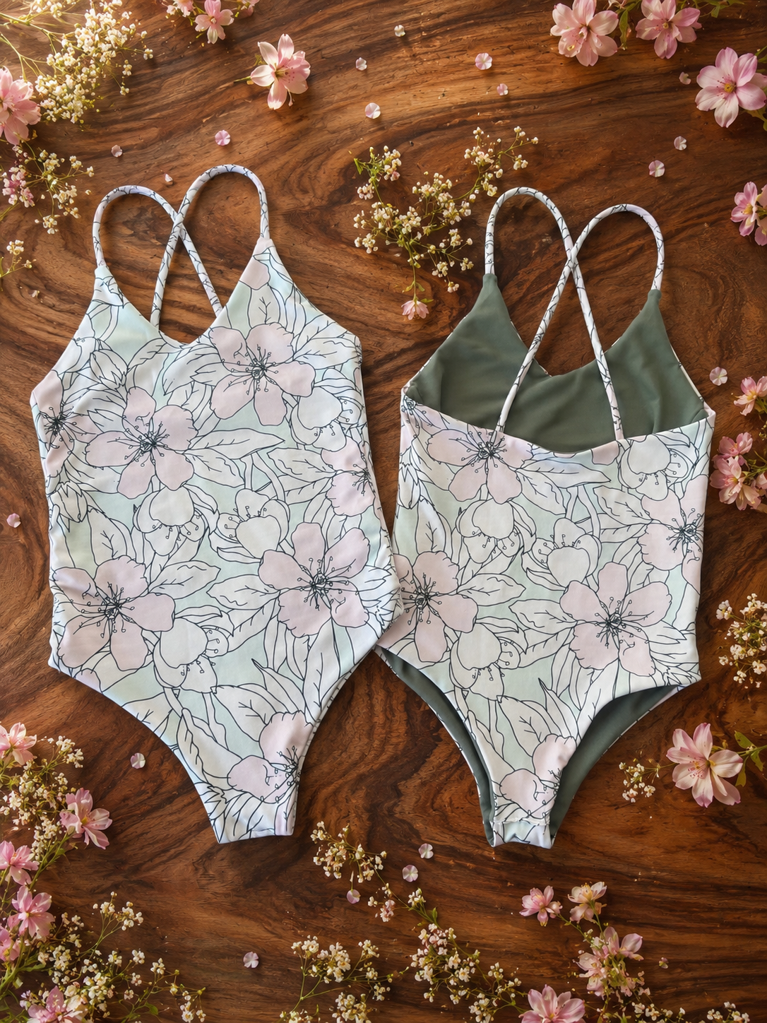 Pastel Floral One Piece