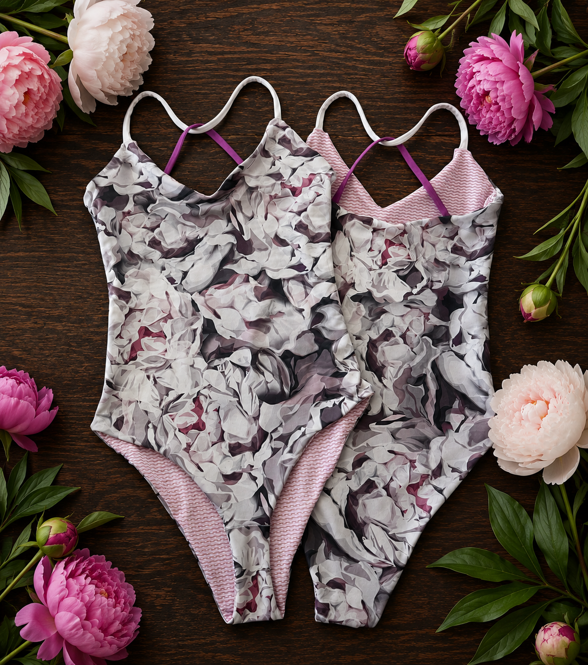 Flowering Peonies One Piece
