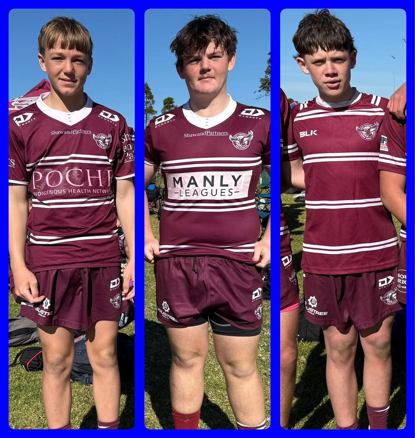 Congratulations to these Manly Brothers players - Lucas, Xavier &amp; Callan for making the Under 16 Sea Eagles Development Summer Squad. Well done boys!
