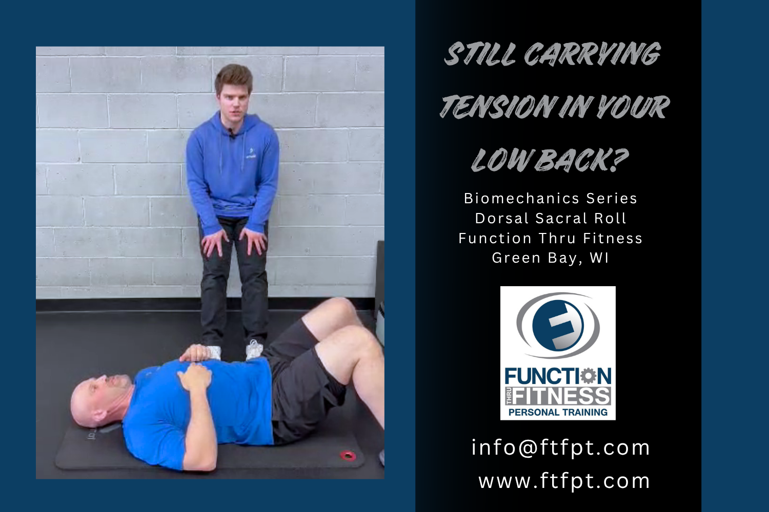 Dorsal Sacral Roll for Low Back Pain Relief
