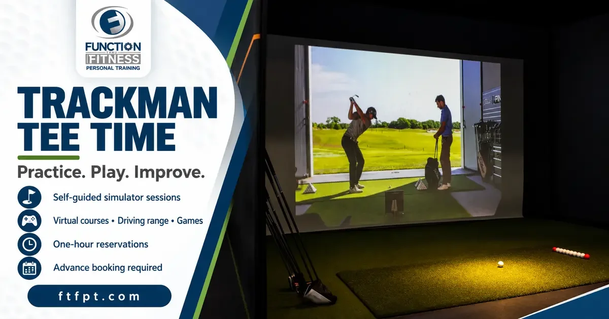 Trackman golf simulator bay available for tee-time reservations in Green Bay.